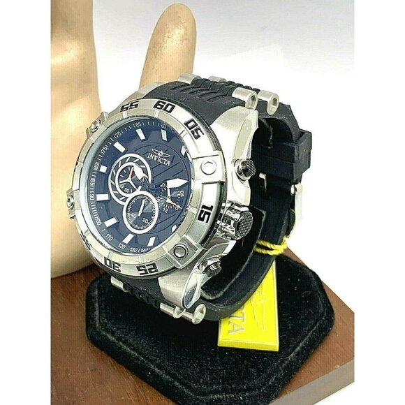 Invicta Men's Blue and Silver Watch - Picture 2 of 10